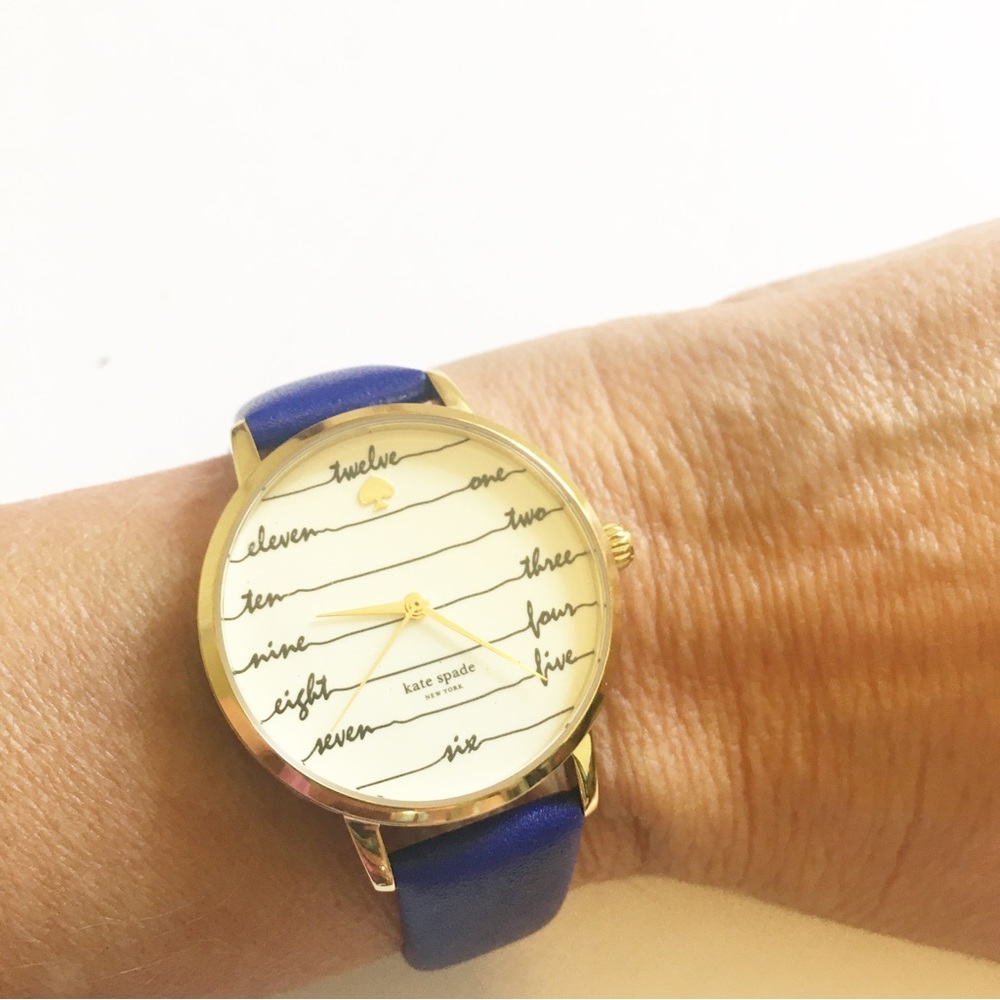 Kate Spade Chalkboard Metro Watch
